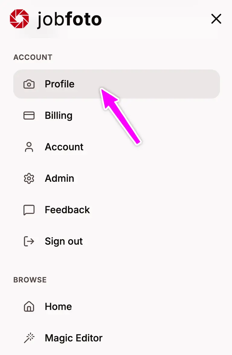 Danger Zone section with Delete Profile button