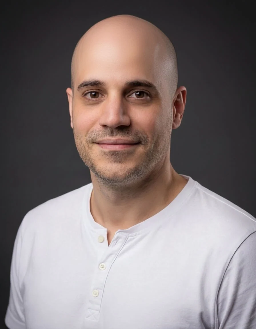 Bald result with hair removed