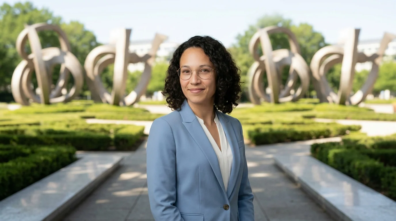 Landscape-expanded headshot in 16:9 format